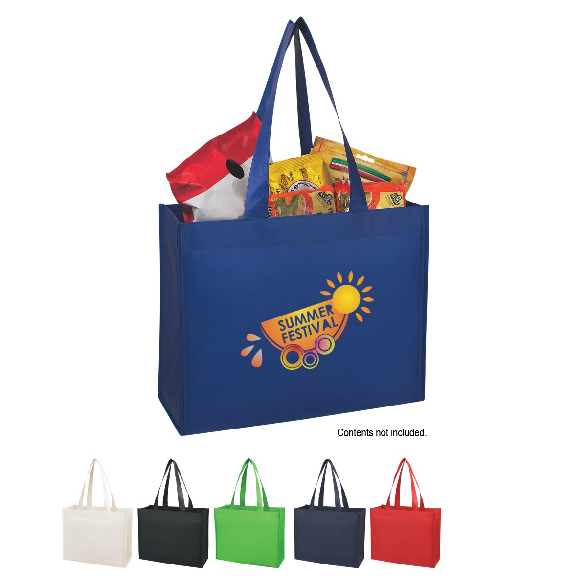 HT03335 – Matte Laminated Non-Woven Shopper Tote Bag – Safari Sun