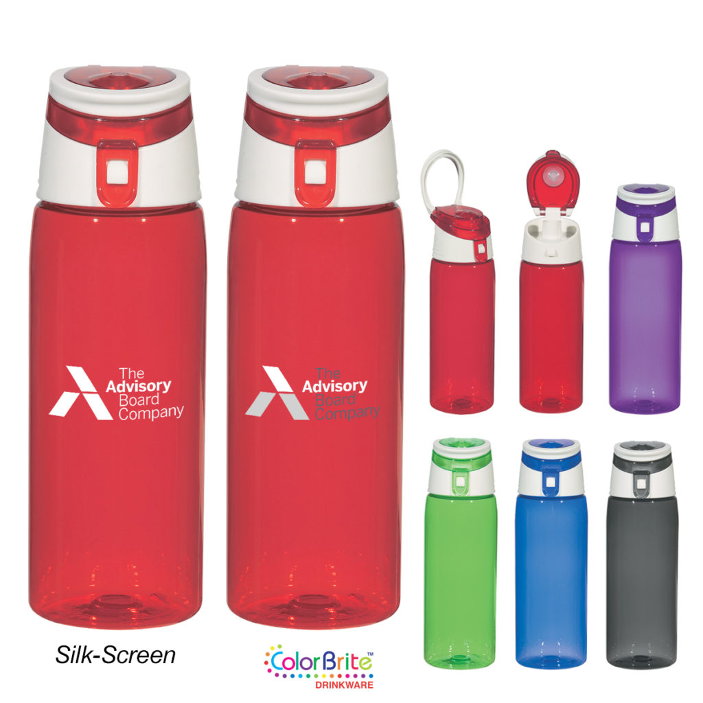 HT05835 - 24 Oz Tritan™ Flip-Top Sports Bottle - Safari Sun